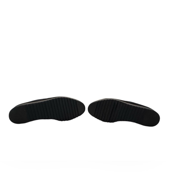 Women’s Franco Sarto Black Hadrea Slip-On Suede Perforated Loafers: Size 8.5M - Picture 10 of 11